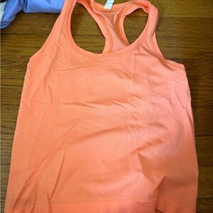 lululemon athletica Coral Peach Racerback Tank